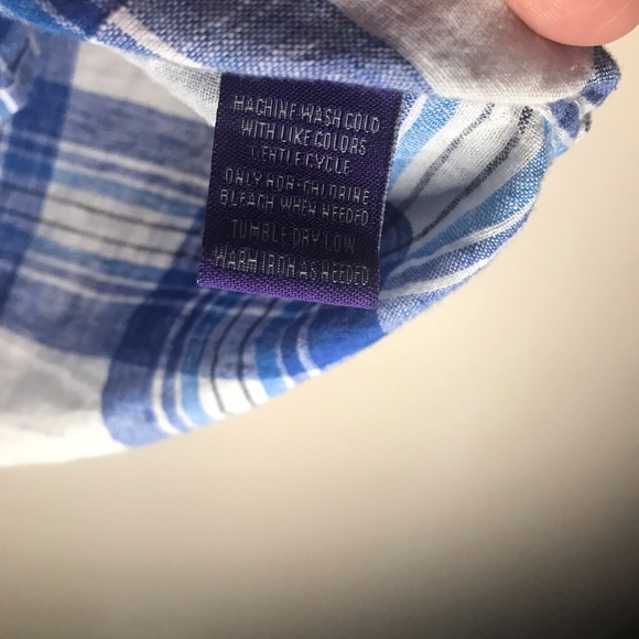 Alan Flusser button down short sleeve shirt XL - Picture 4 of 7